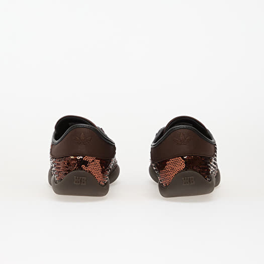 adidas gazelle silver green womens Wales Bonner x adidas Karintha Lo Sequins Sneaker Dark Brown / Core Black Size: 7.5