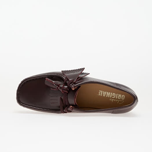 Women's shoes Clarks Originals Wallabee Purple Grape Lea