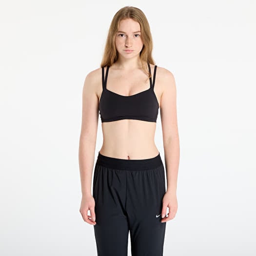 Nike Zenvy Strappy Women's Light-Support Padded Sports Bra Black/ Sail