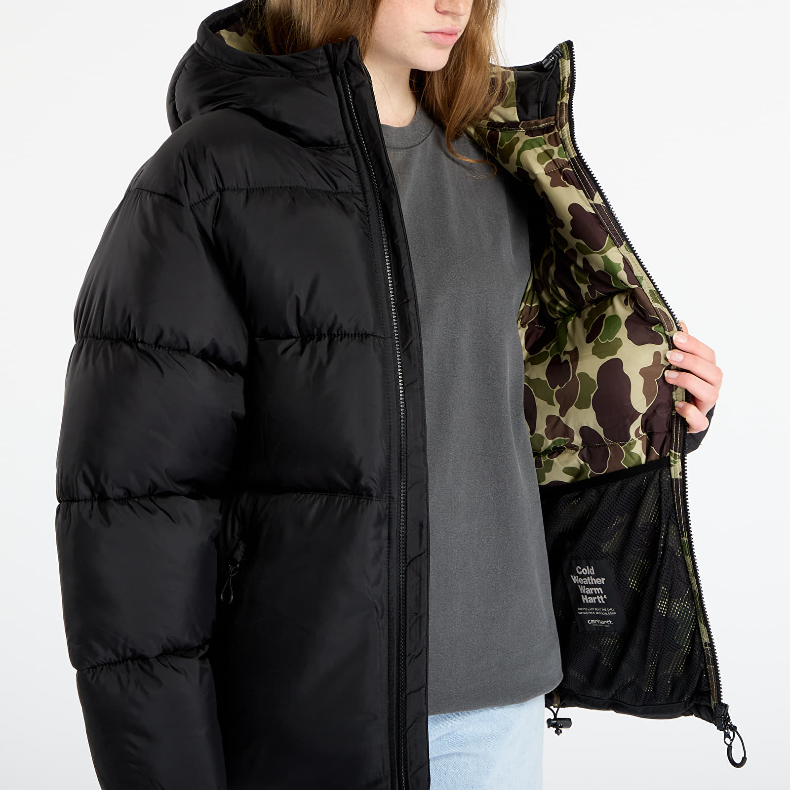 Jakas Carhartt WIP Toronto Jacket Black/ Camo Duck/ Green