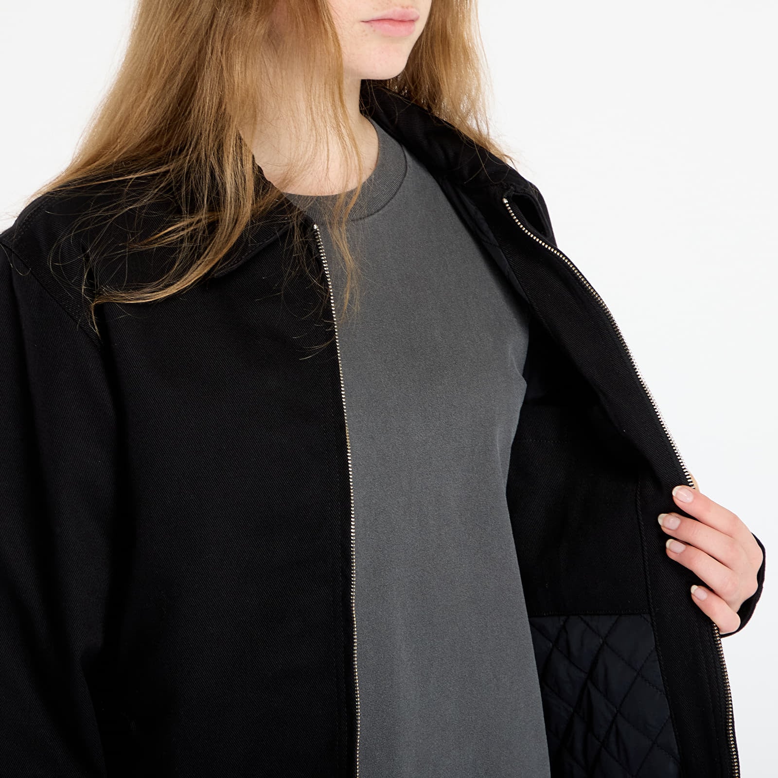 Jakne Carhartt WIP Module Script Jacket UNISEX Black/ White Rigid