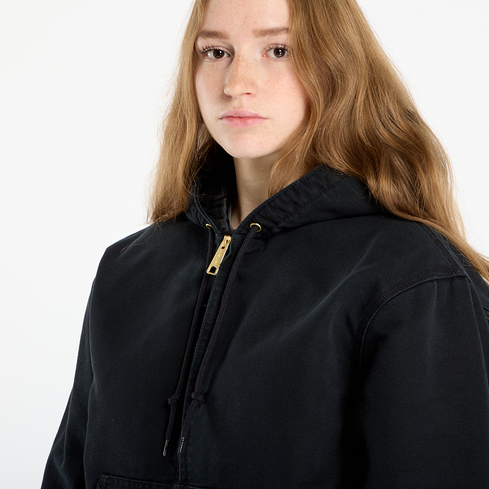 Jassen Carhartt WIP OG Active Jacket UNISEX Black Stone Canvas