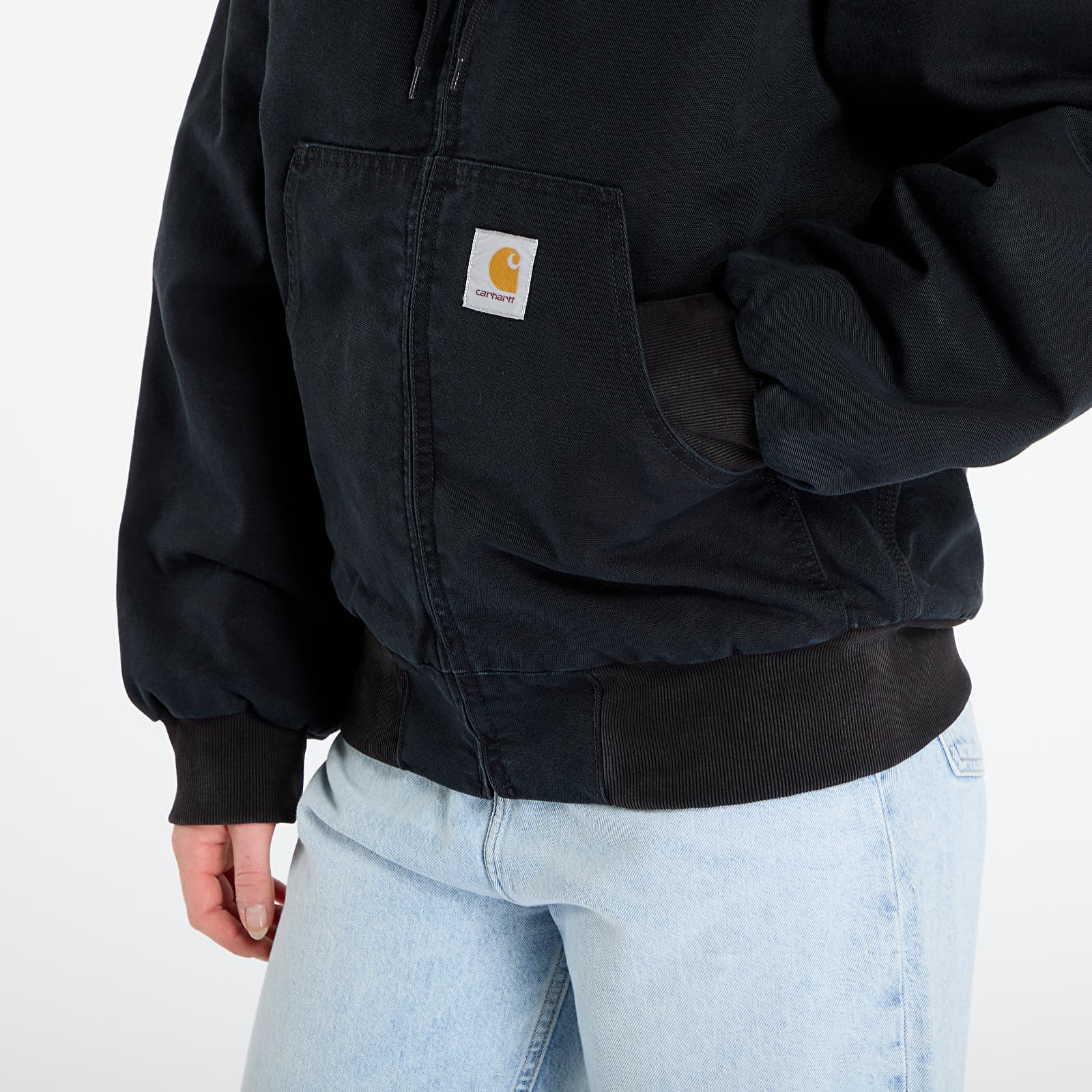 Jassen Carhartt WIP OG Active Jacket UNISEX Black Stone Canvas