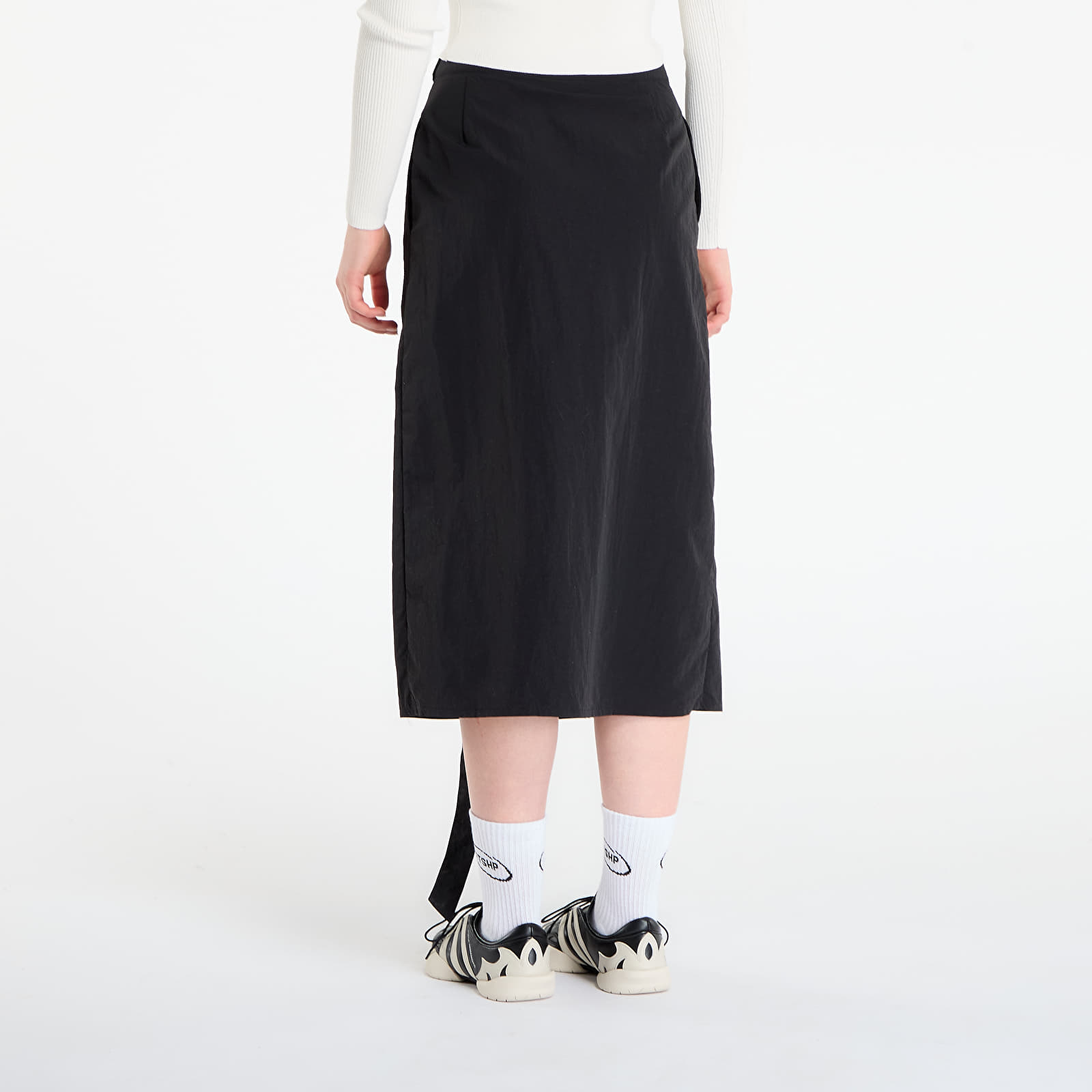 Saias de mulher adidas Off-Placed 3-Stripes Maxi Skirt Black