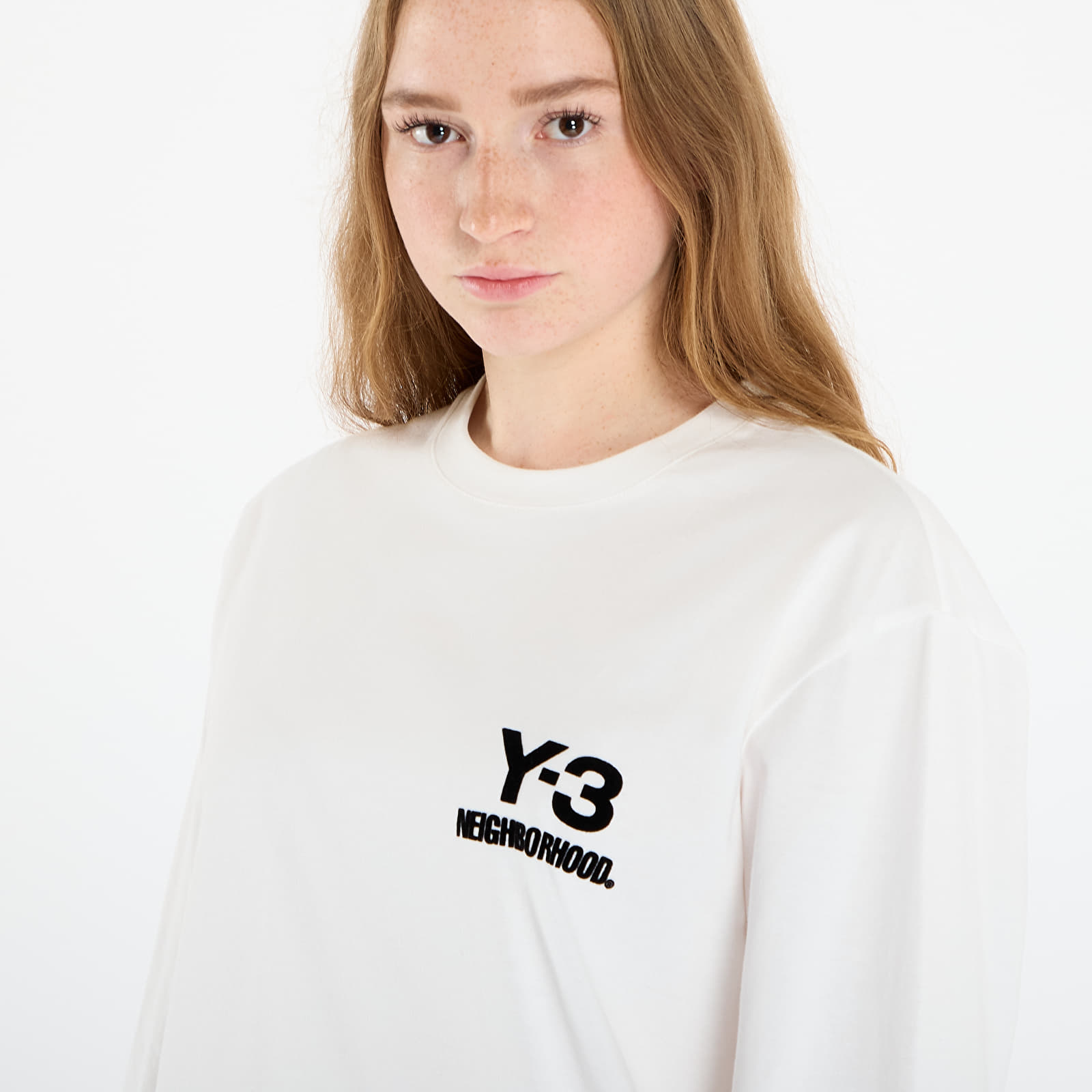 Men's T-shirts Y-3 x Neighborhood Logo Long Sleeve Tee UNISEX Core White