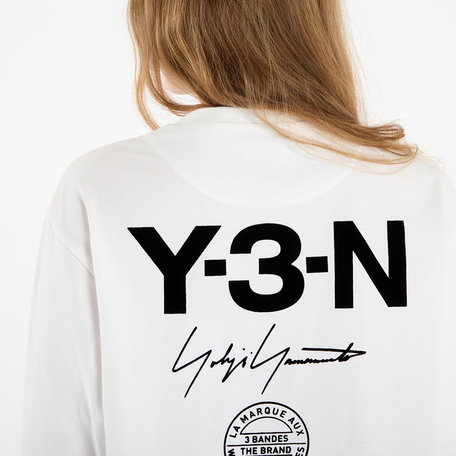 Men's T-shirts Y-3 x Neighborhood Logo Long Sleeve Tee UNISEX Core White