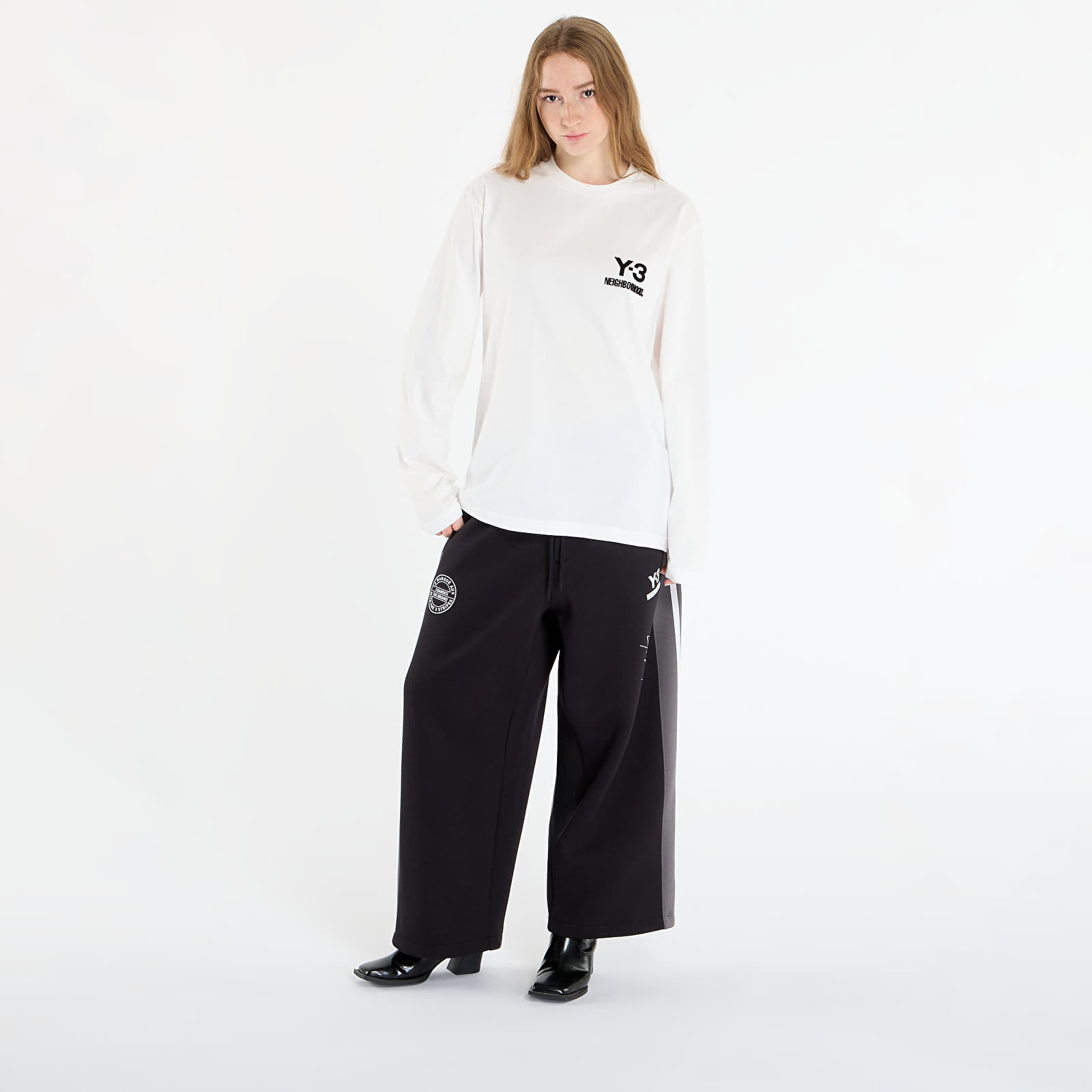 Men's T-shirts Y-3 x Neighborhood Logo Long Sleeve Tee UNISEX Core White