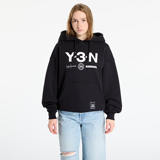 Mikina Y-3 x Neighborhood Graphic Hoodie UNISEX Black