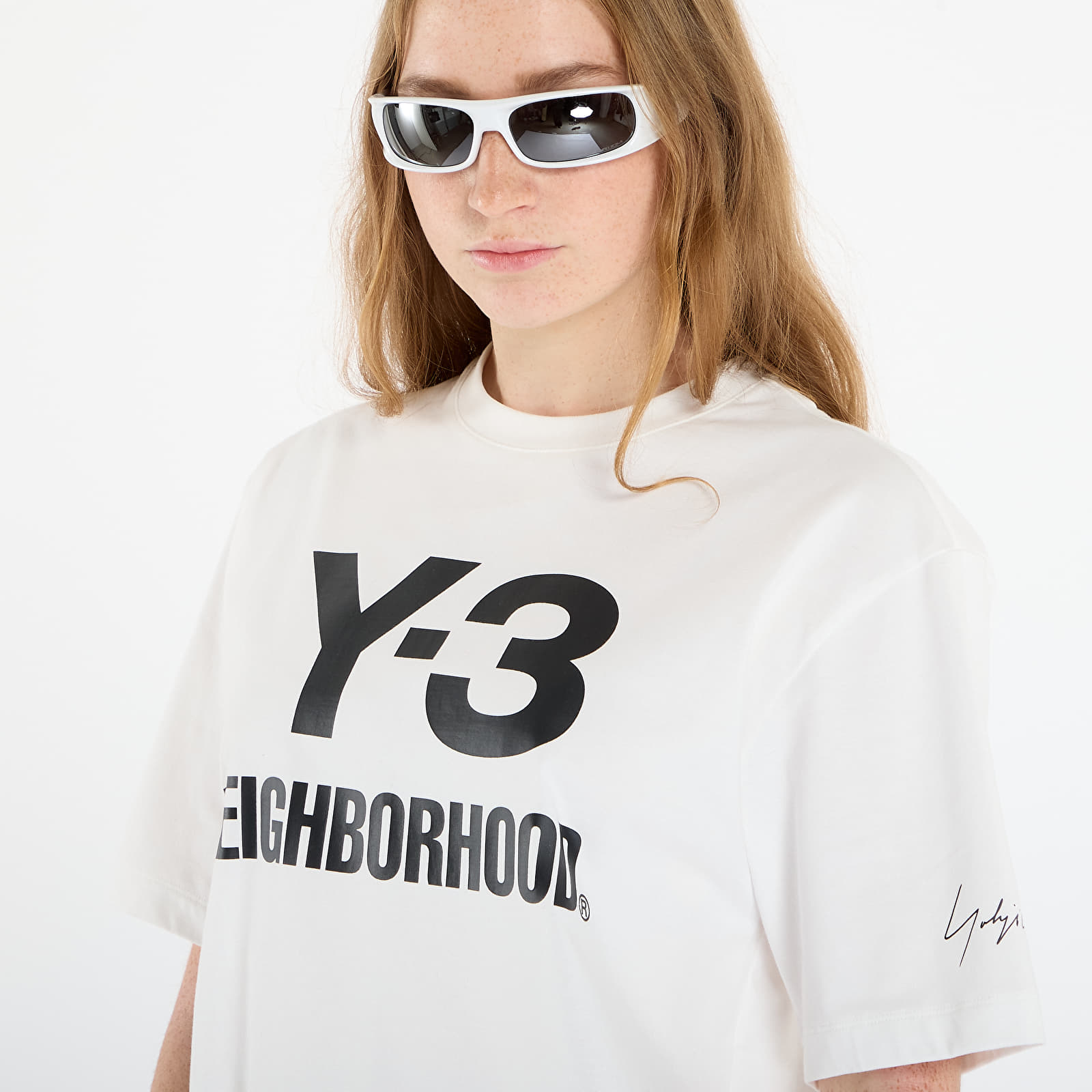 Vīriešu T-krekli Y-3 x Neighborhood Logo Tee UNISEX Core White