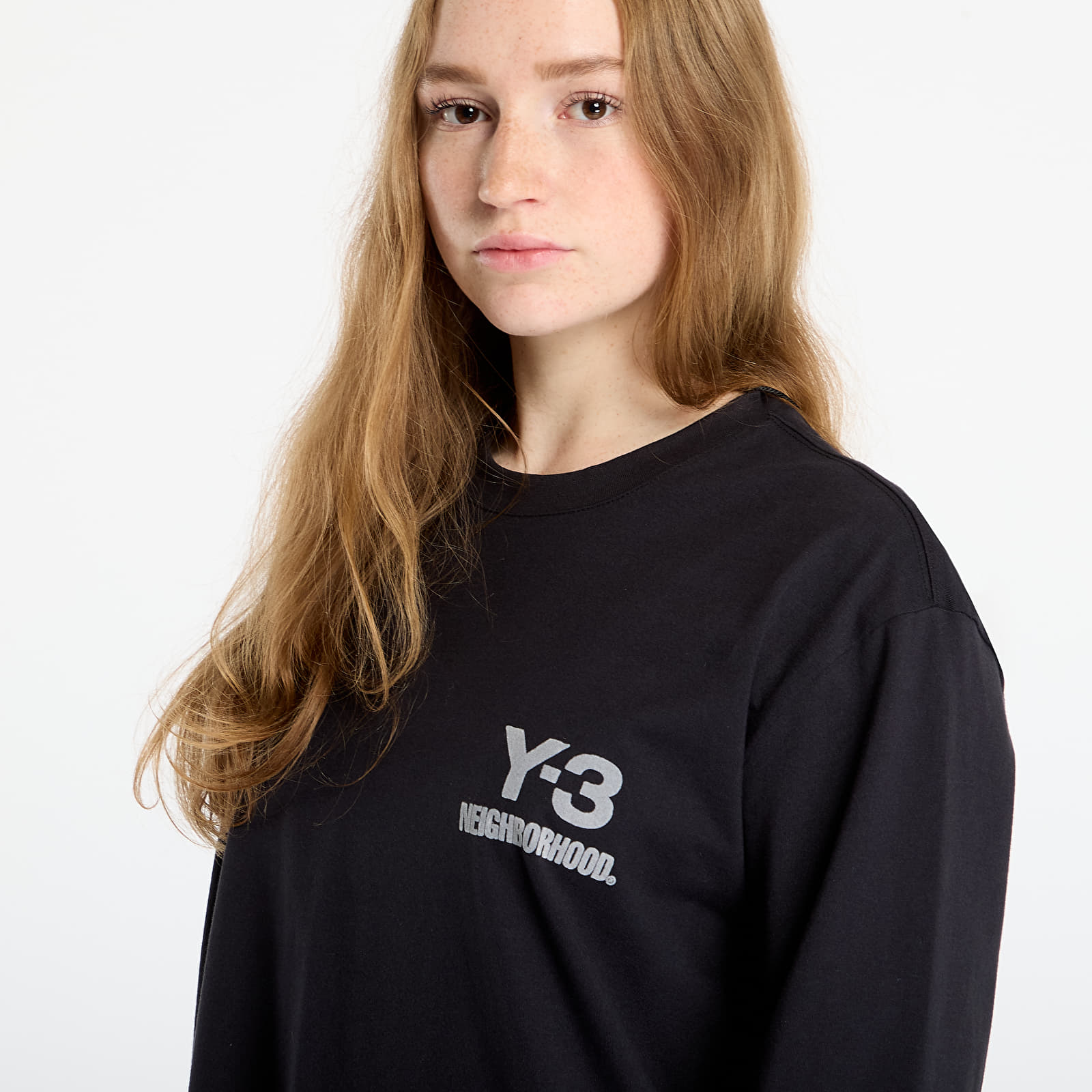 Men's T-shirts Y-3 x Neighborhood Logo Long Sleeve Tee UNISEX Black