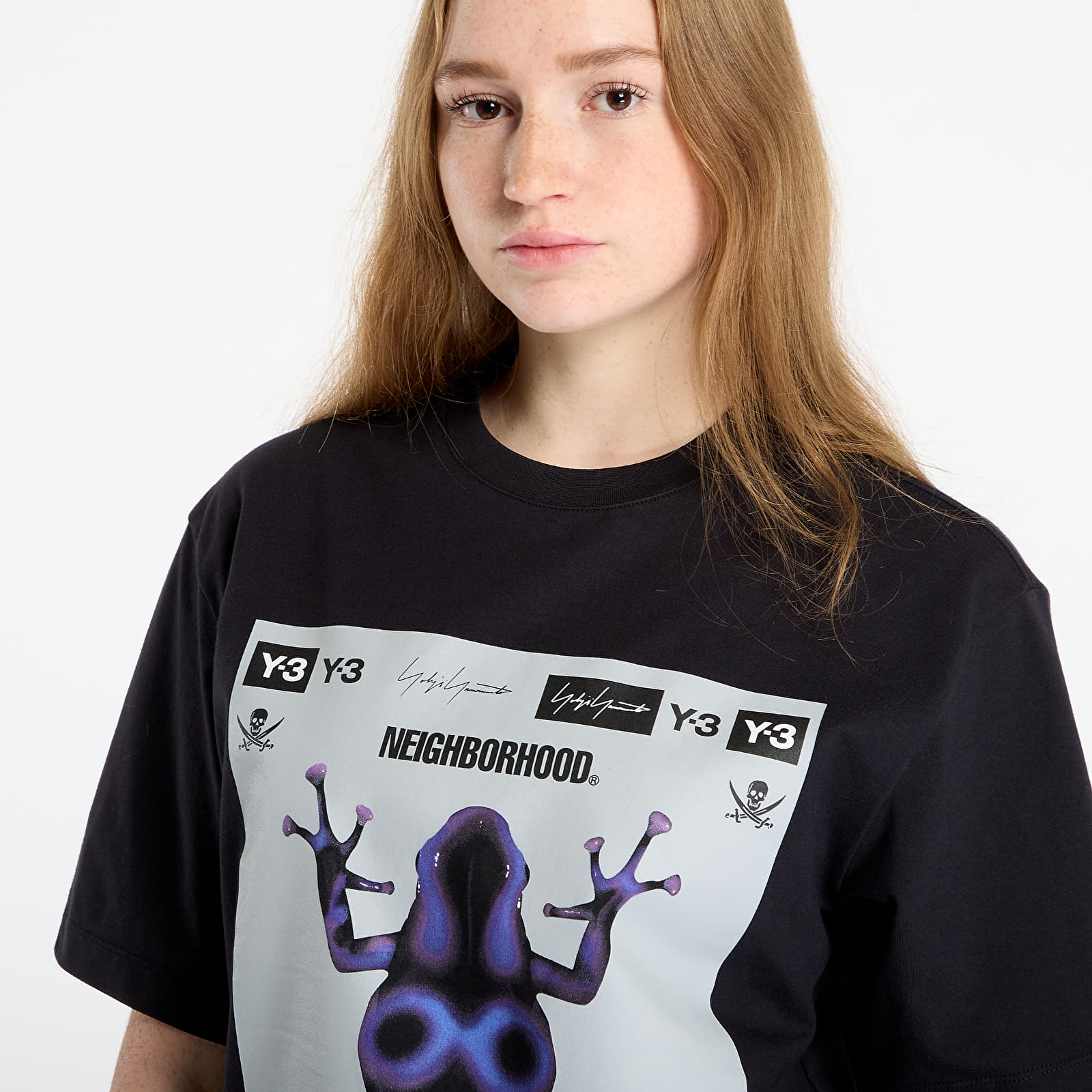 Ανδρικά μπλουζάκια Y-3 x Neighborhood Graphic Tee UNISEX Black