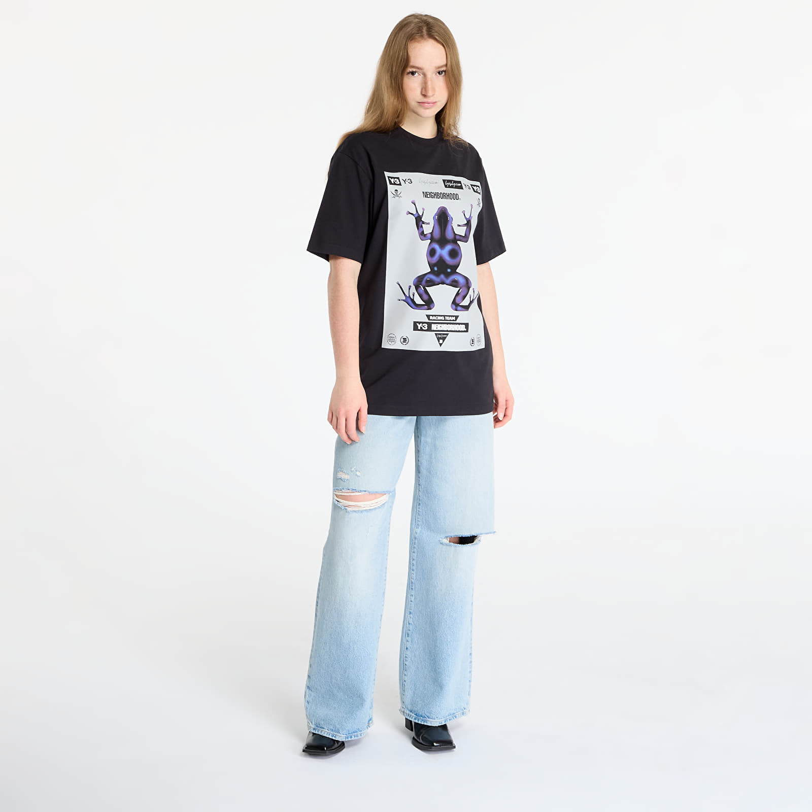 Ανδρικά μπλουζάκια Y-3 x Neighborhood Graphic Tee UNISEX Black