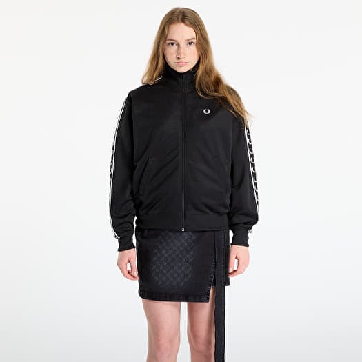 FRED PERRY Taped Track Jacket Black