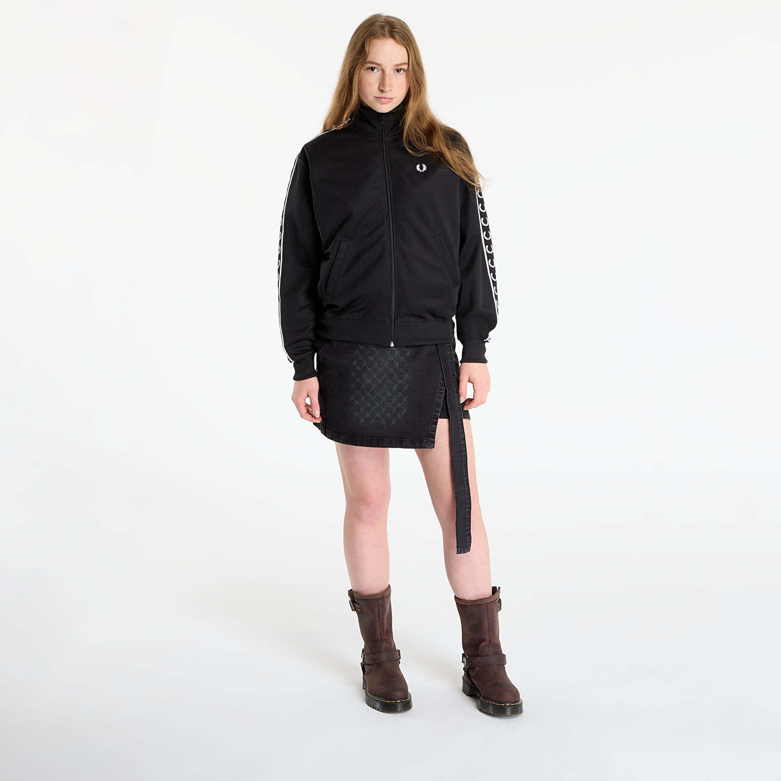 Jackets FRED PERRY Taped Track Jacket Black