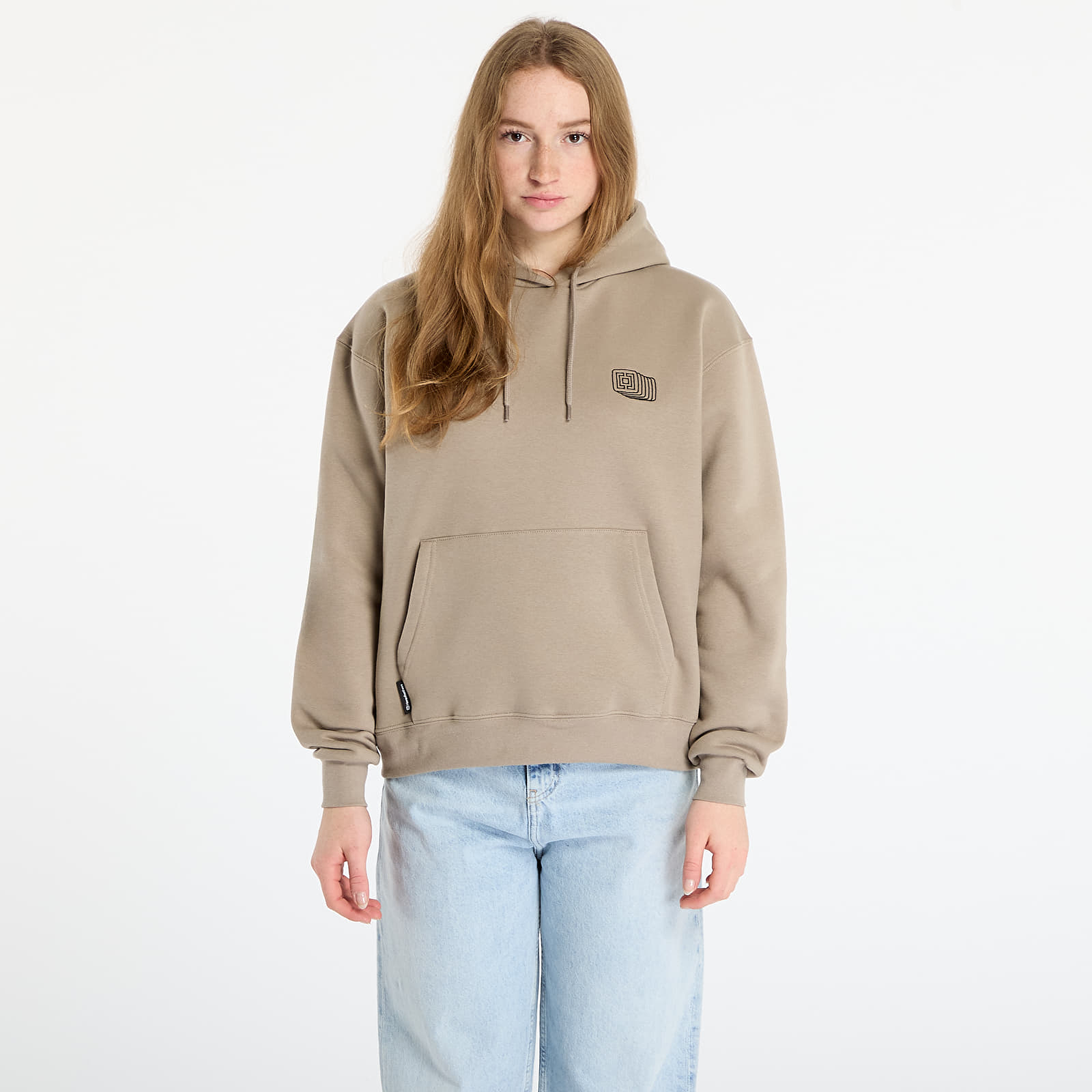 Moteriški džemperiai su gobtuvais Horsefeathers Zave Sweatshirt Taupe