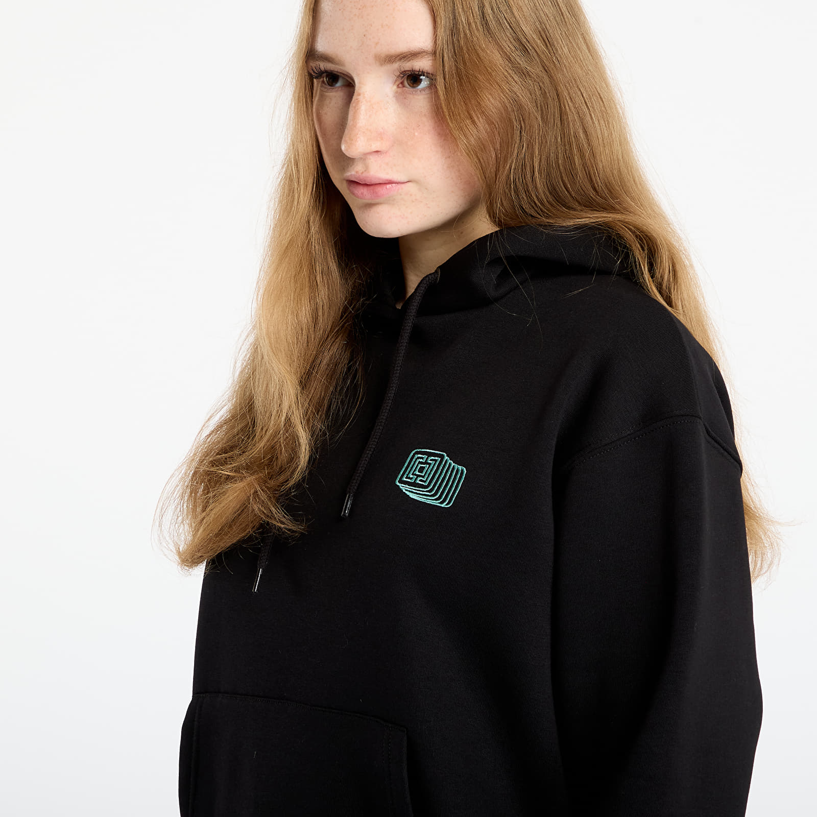 Moteriški džemperiai su gobtuvais Horsefeathers Zave Sweatshirt Black
