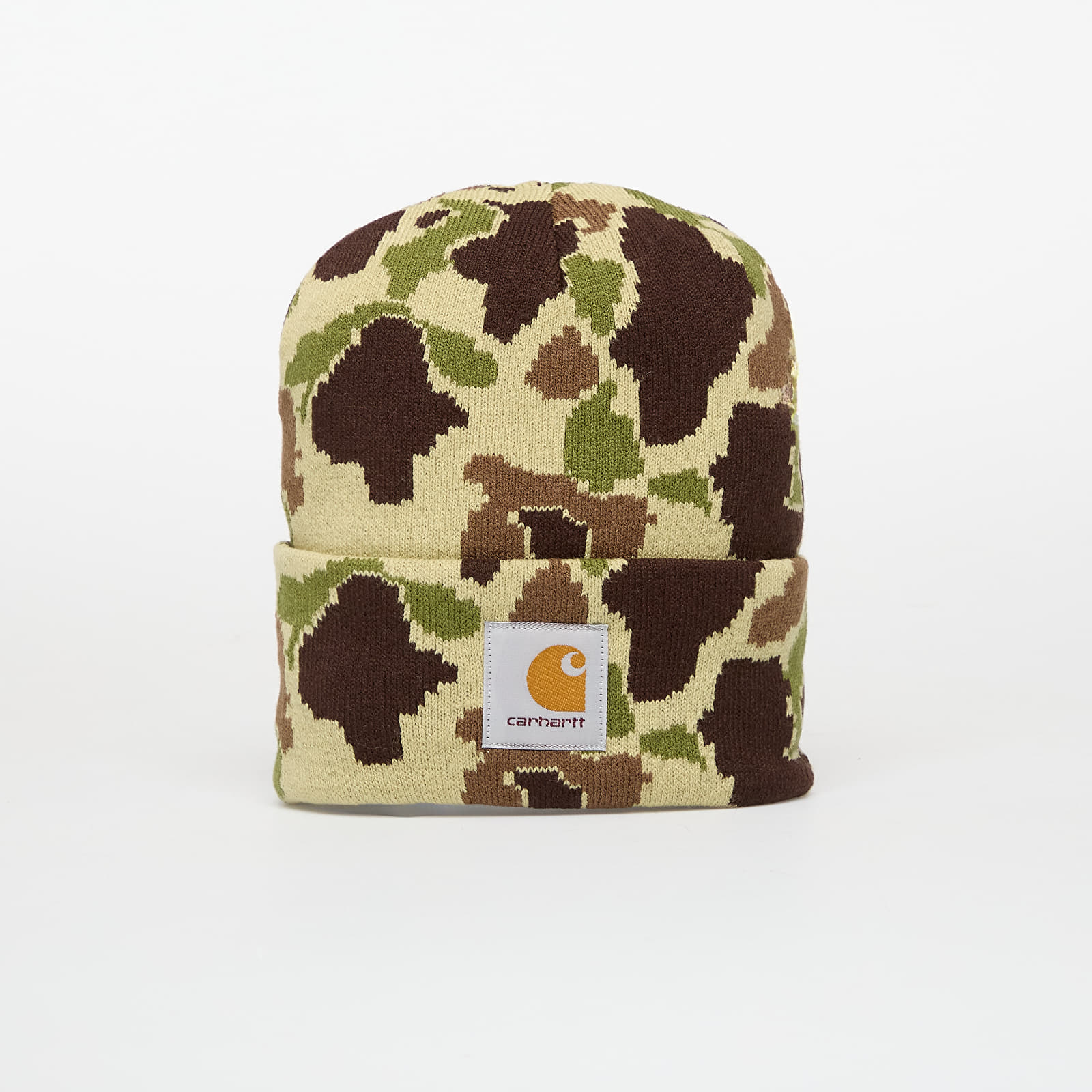Hats Carhartt WIP Camo Duck Beanie Camo Duck Jacquard/ Green