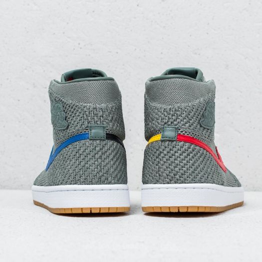Men s shoes Air Jordan 1 Retro Hi Flyknit Clay Green White Hyper