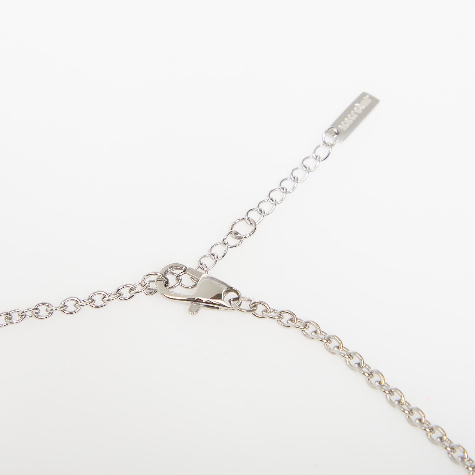 Moški nakit Billionaire Boys Club Icecream Running Dog Chain Necklace Silver/ Red