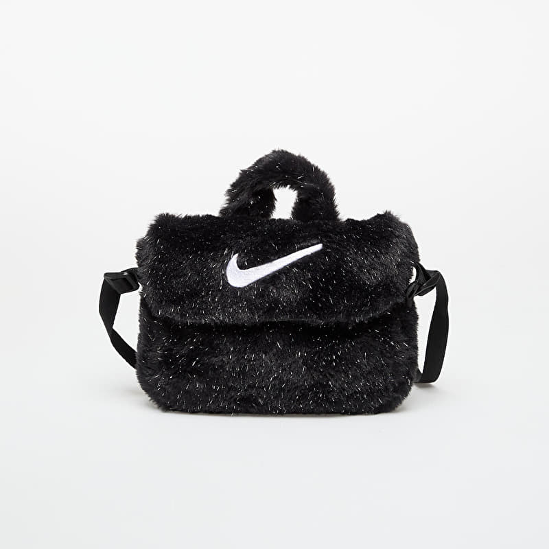 Bag Nike Big Kids' Faux Fur Crossbody Bag (1L) Black/ Cool Grey/ White