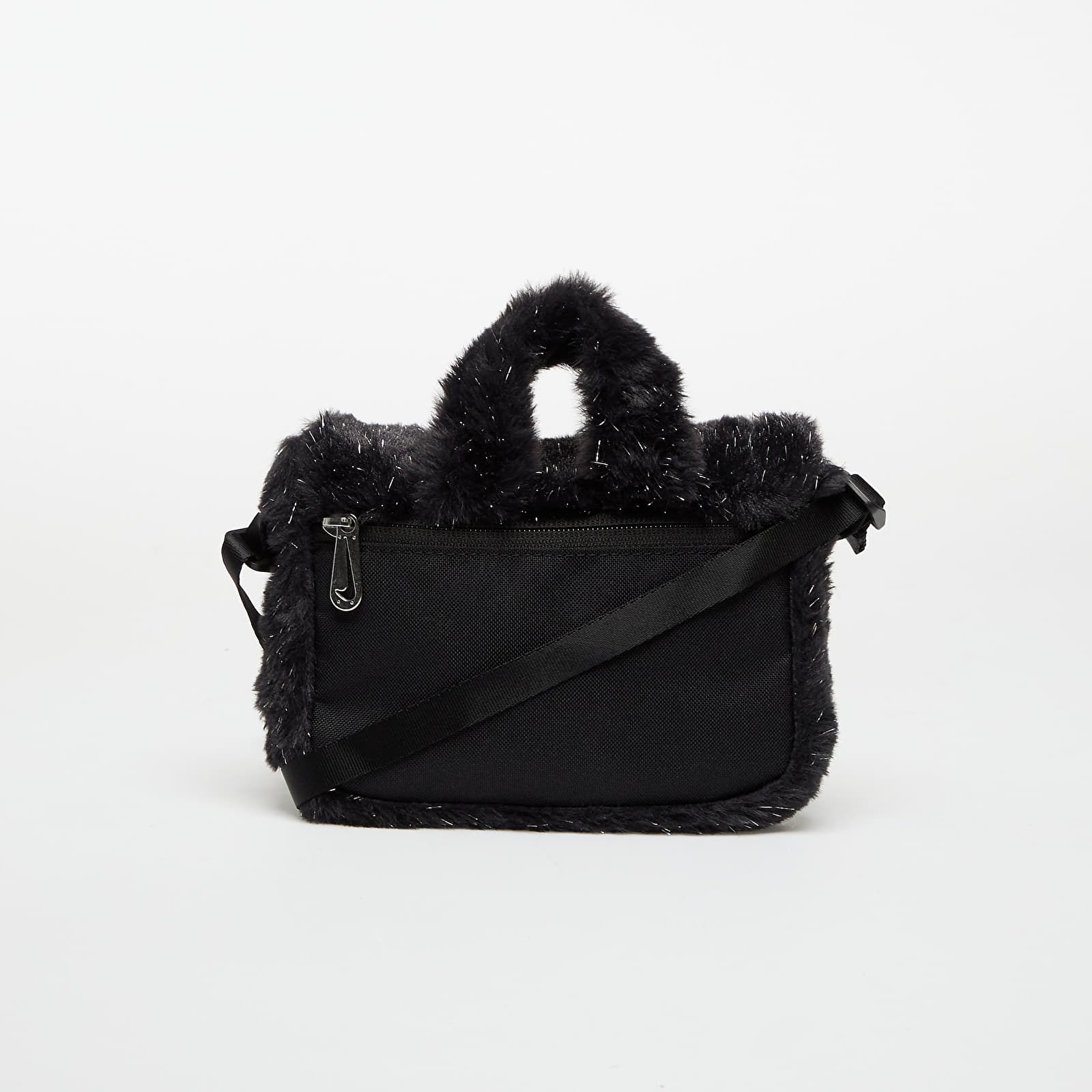Crossbody kotid Nike Big Kids' Faux Fur Crossbody Bag (1L) Black/ Cool Grey/ White
