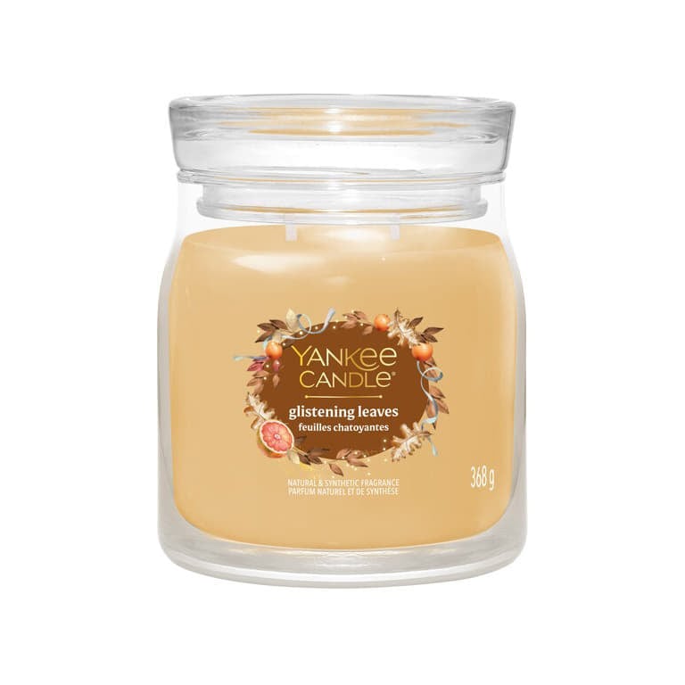 Muud aksessuaarid Yankee Candle Signature Medium Jar 2 Wicks Glistening Leaves