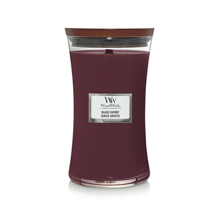 Woodwick Large Hourglass Candle Black Cherry Universal