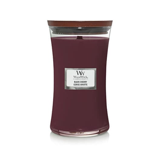 Woodwick Large Hourglass Candle Black Cherry