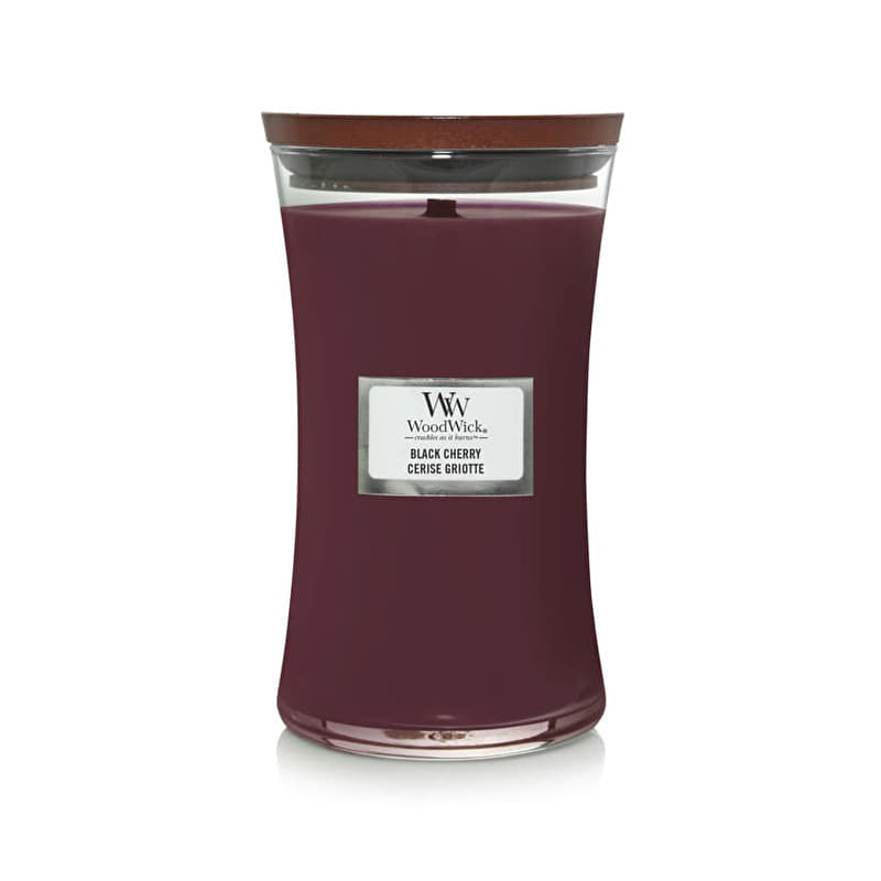 Woodwick Large Hourglass Candle Black Cherry