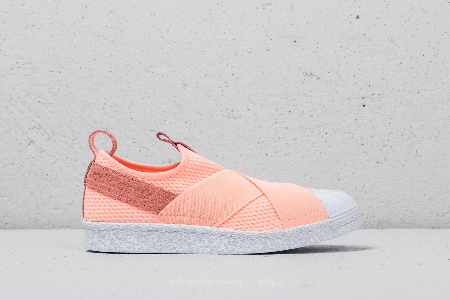 Women s shoes adidas Superstar Slip On W Clear Orange Clear