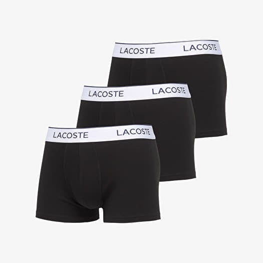 LACOSTE Trunks Underwear 3-Pack Black