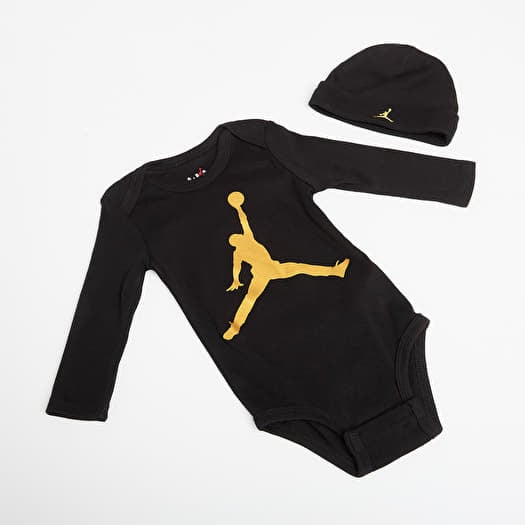 Jordan Jumpman L/S Bodysuit Black/Gold