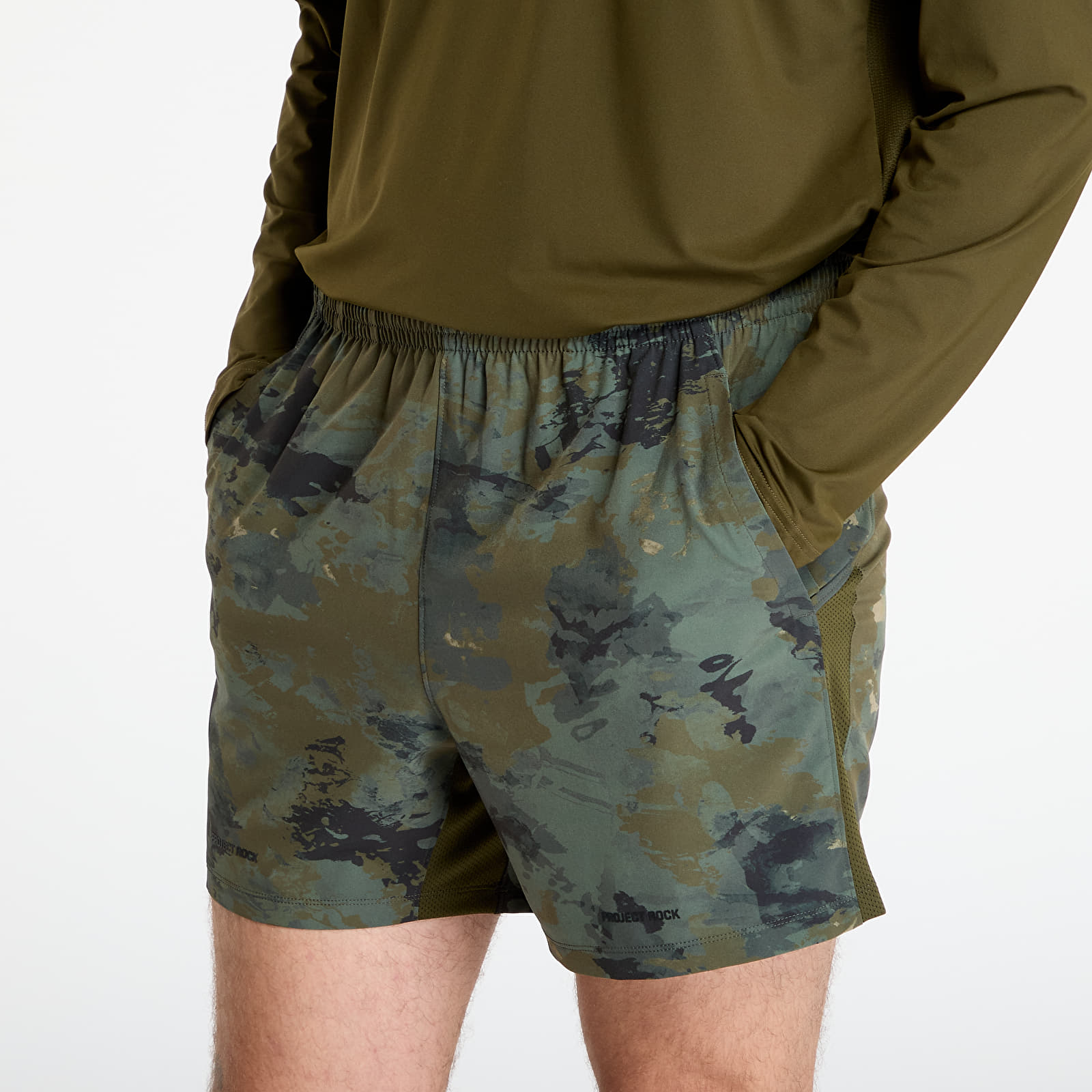 Men's shorts Under Armour Project Rock Ultimate Short Green Camo