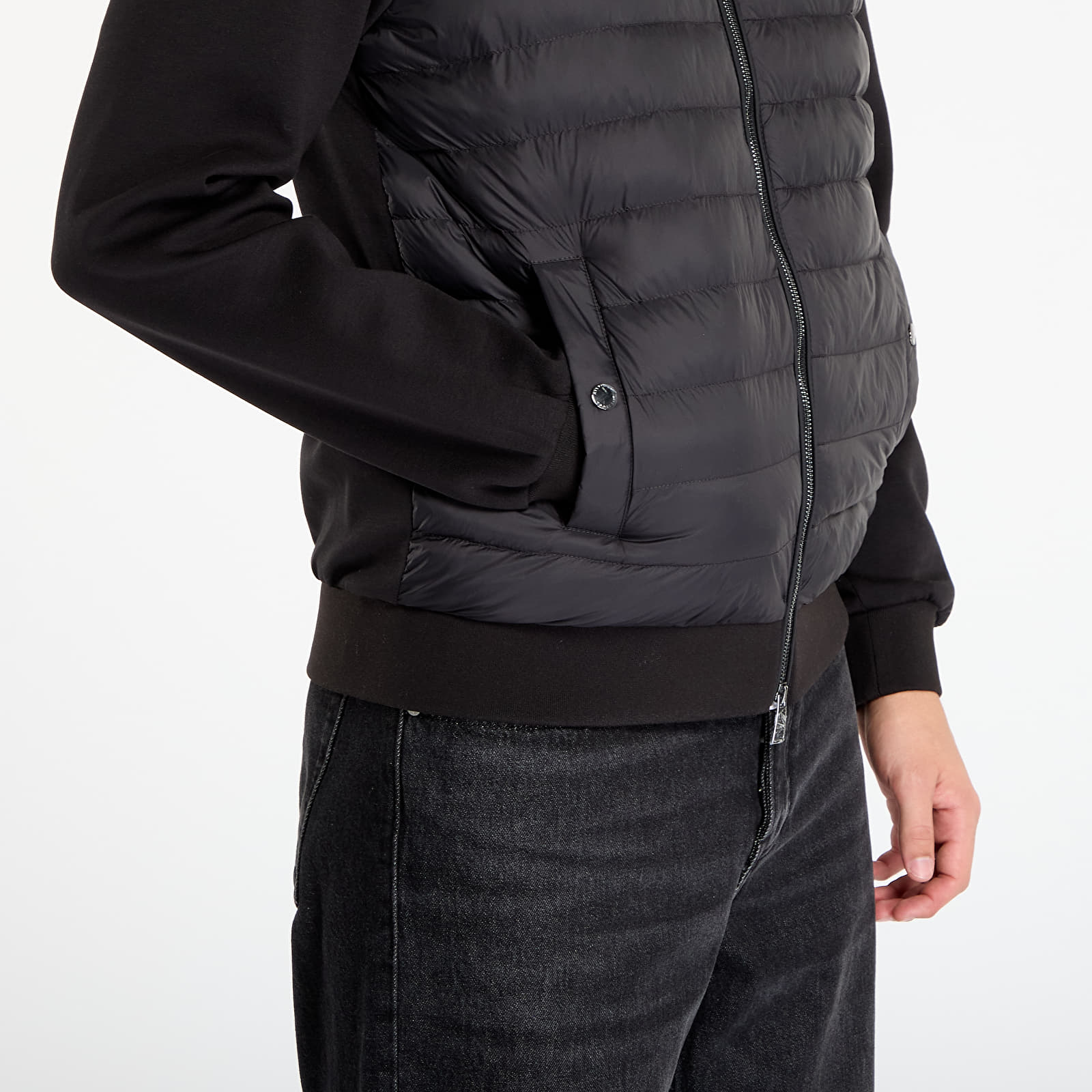 Jachete pentru bărbați Tommy Hilfiger Mix Media Ess Rwb Stand Collar Black