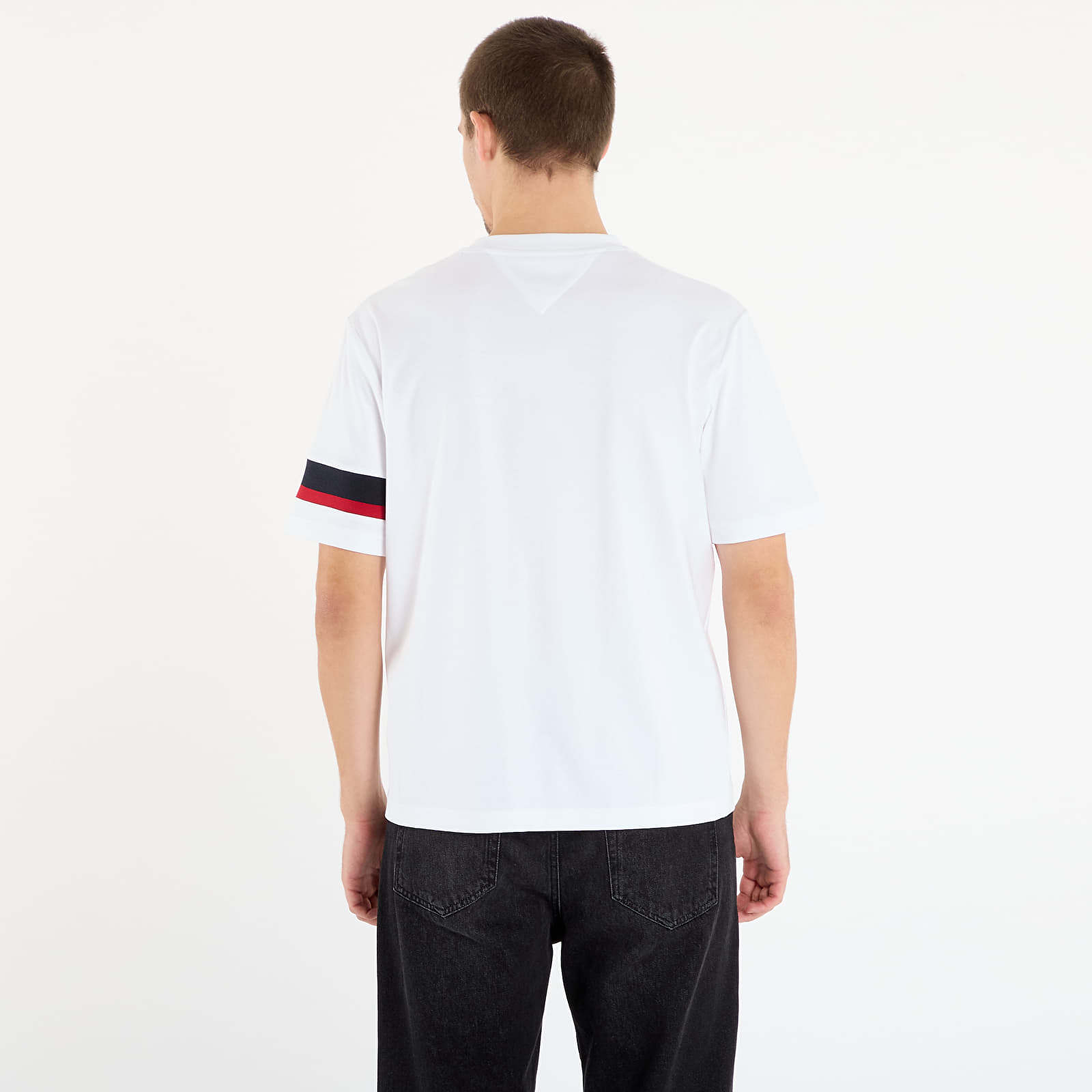Heren T-shirts Tommy Hilfiger Rwb Insert Tee White