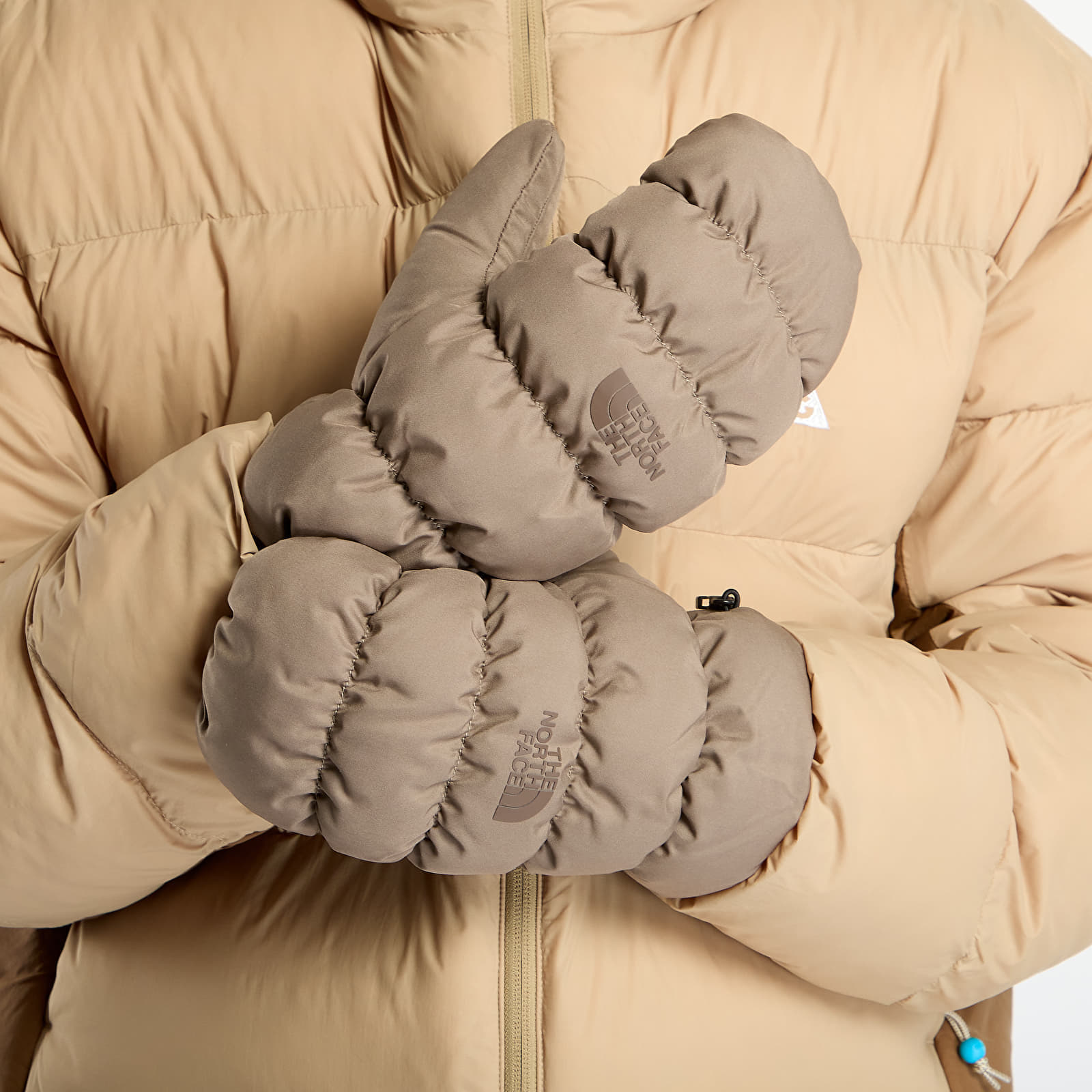 Mănuși The North Face Montana Puffer Mitt Mocha Brown M