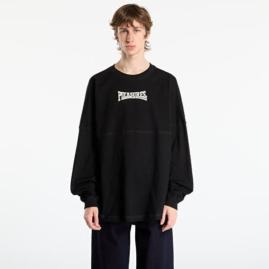 Тениска PLEASURES Bulldog Heavyweight Long Sleeve Black