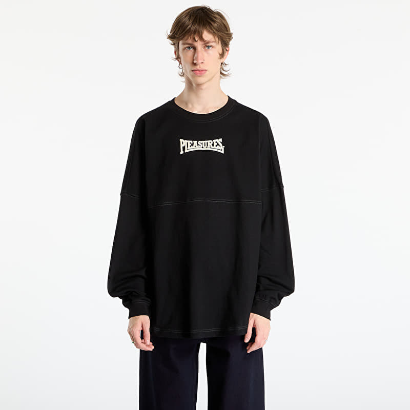 PLEASURES Bulldog Heavyweight Long Sleeve Black
