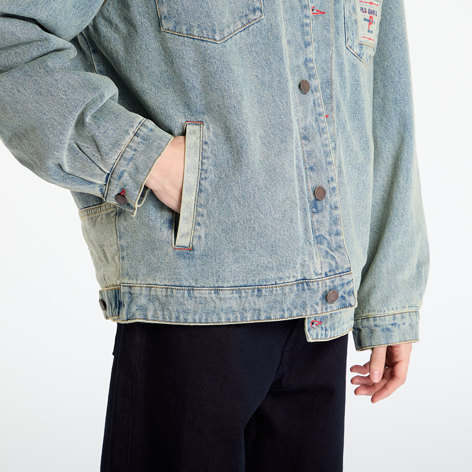 Jakker for menn PLEASURES Park Insulated Denim Jacket Indigo