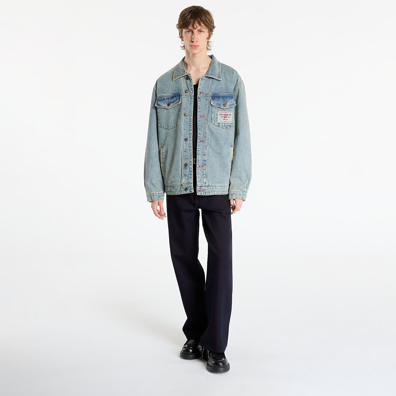 Jakker for menn PLEASURES Park Insulated Denim Jacket Indigo