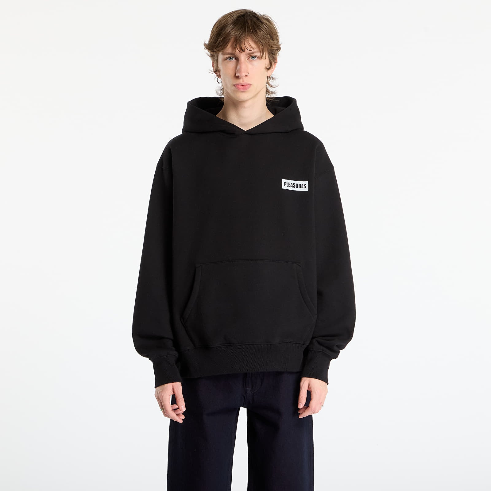 Felpe con cappuccio uomo PLEASURES Workman Hoodie Black