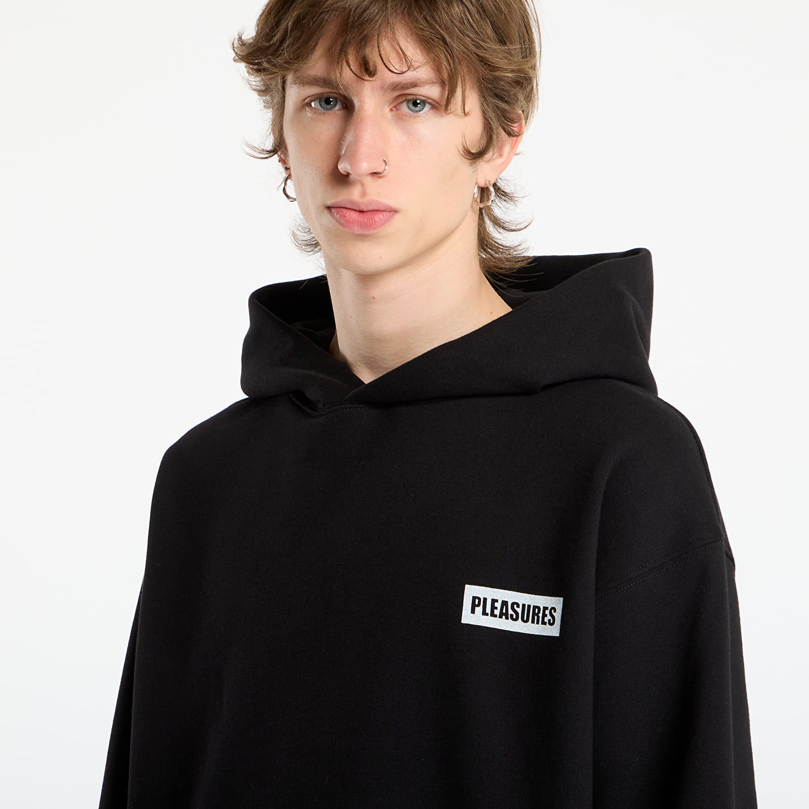 Felpe con cappuccio uomo PLEASURES Workman Hoodie Black