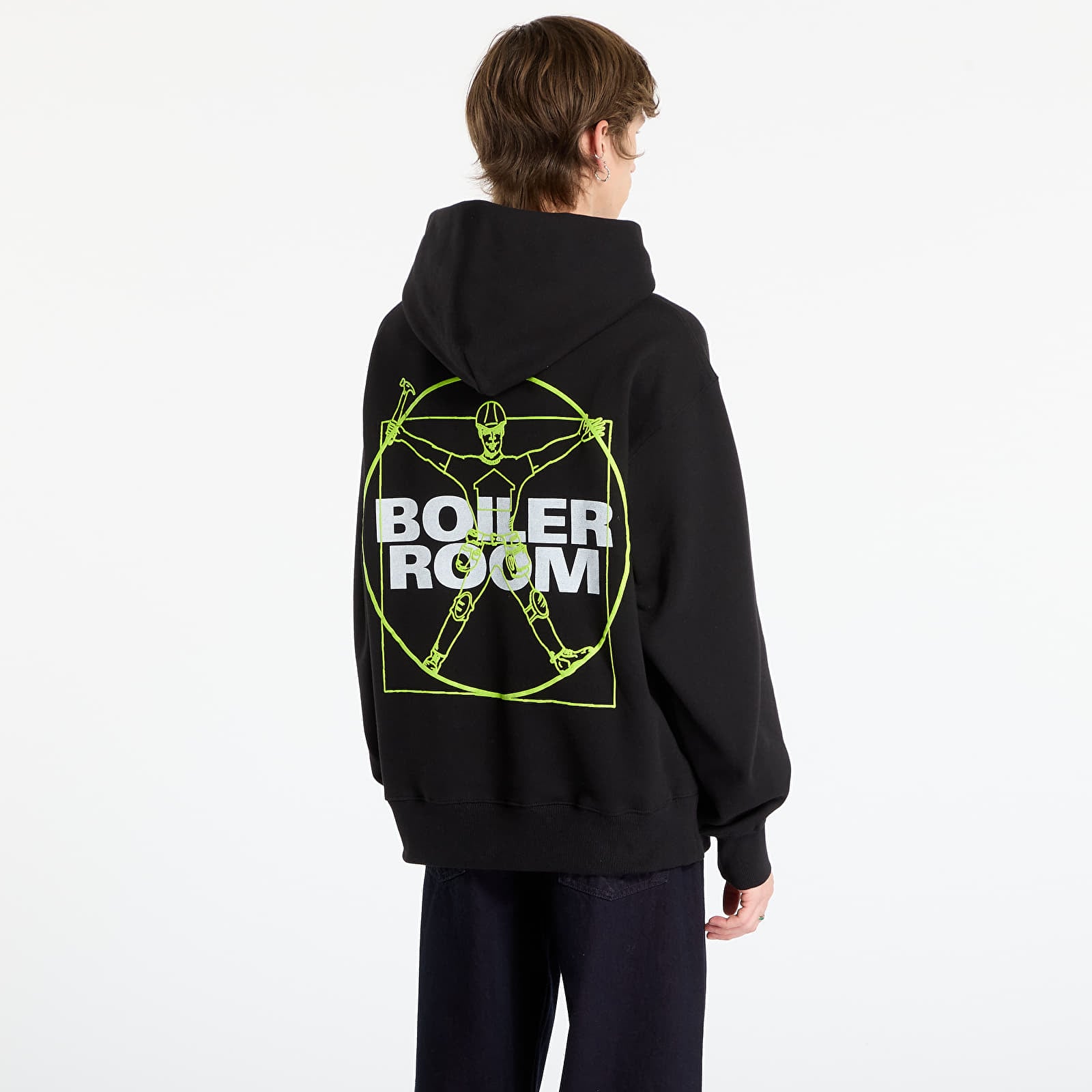 Felpe con cappuccio uomo PLEASURES Workman Hoodie Black