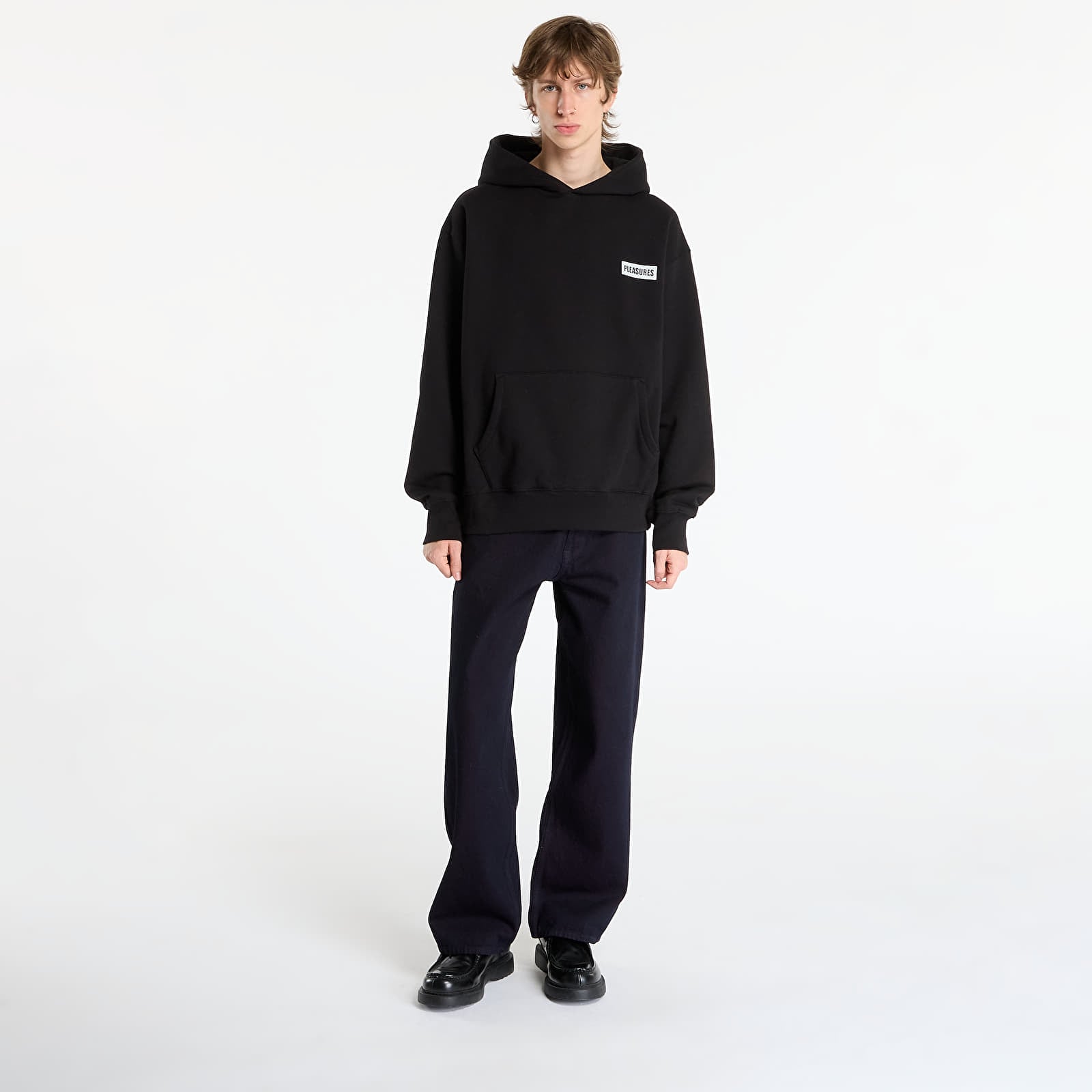 Felpe con cappuccio uomo PLEASURES Workman Hoodie Black