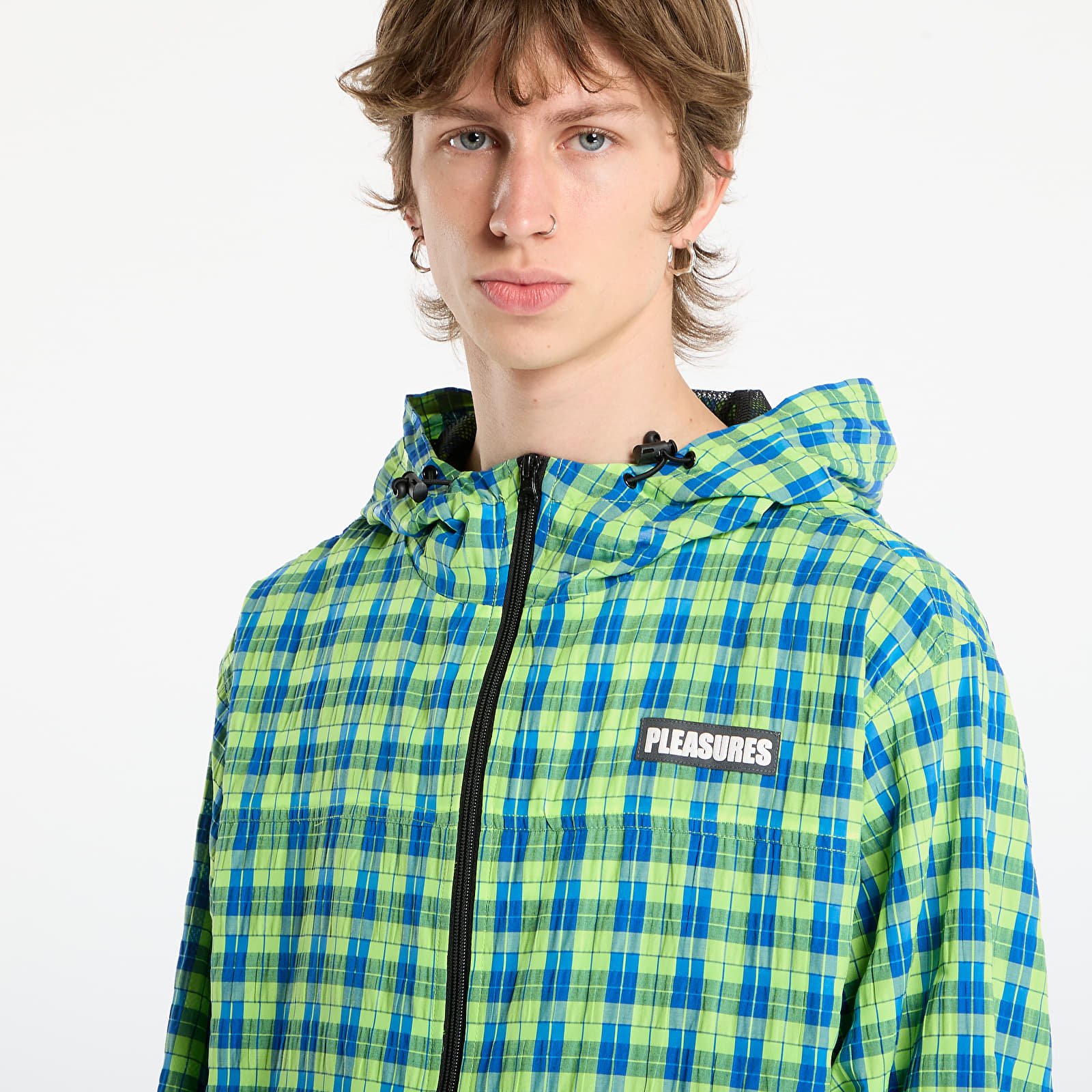 Jakker for menn PLEASURES Practice Hooded Jacket Neon