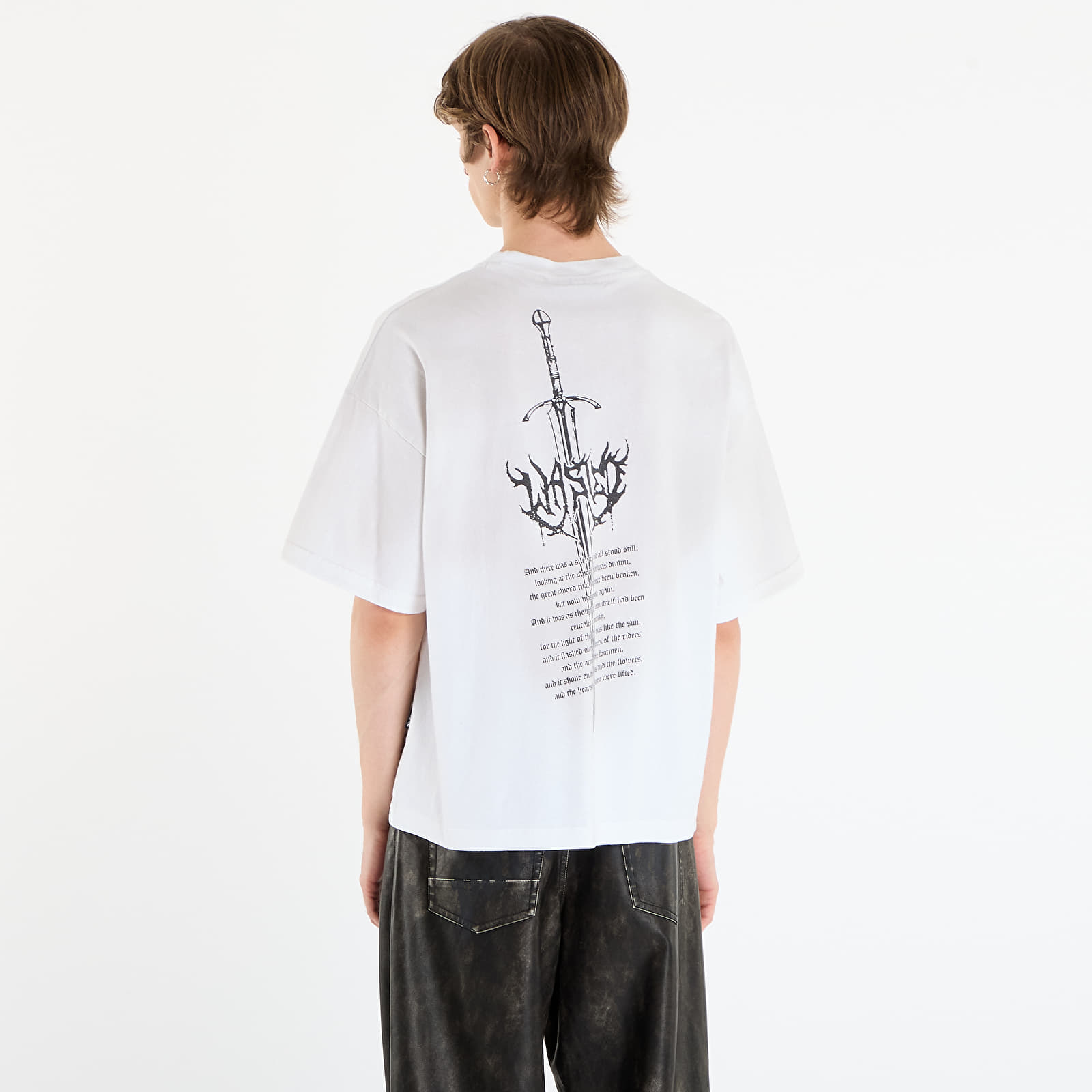 T-skjorter Wasted Paris M Sword Boxy Faded White