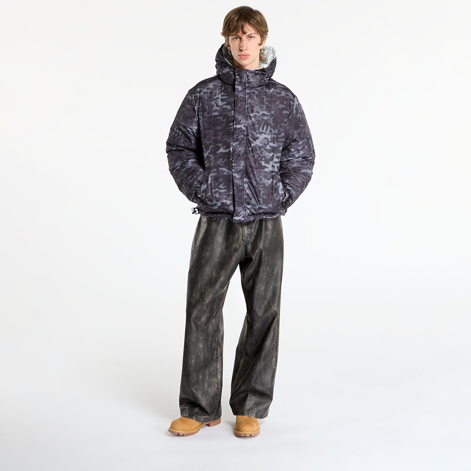 Jakker Wasted Paris M Digicamo Reversible Puffer Camo White/ Black