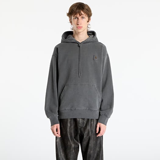 Sweatshirt Carhartt WIP Hooded Vista Sweat UNISEX Black Garment Dyed