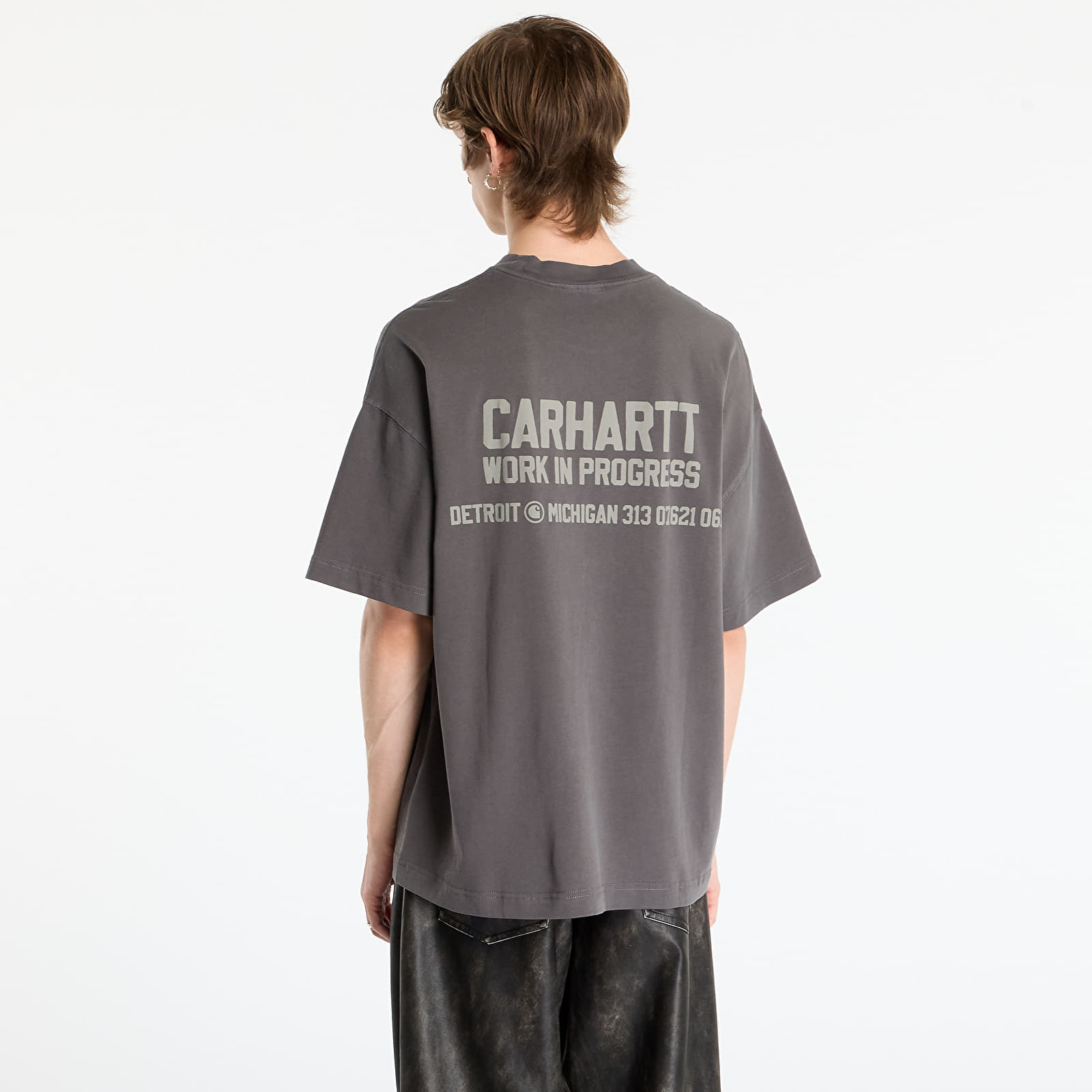 Muške majice kratkih rukava Carhartt WIP S/S Distance T-Shirt UNISEX Graphite Stone Dyed