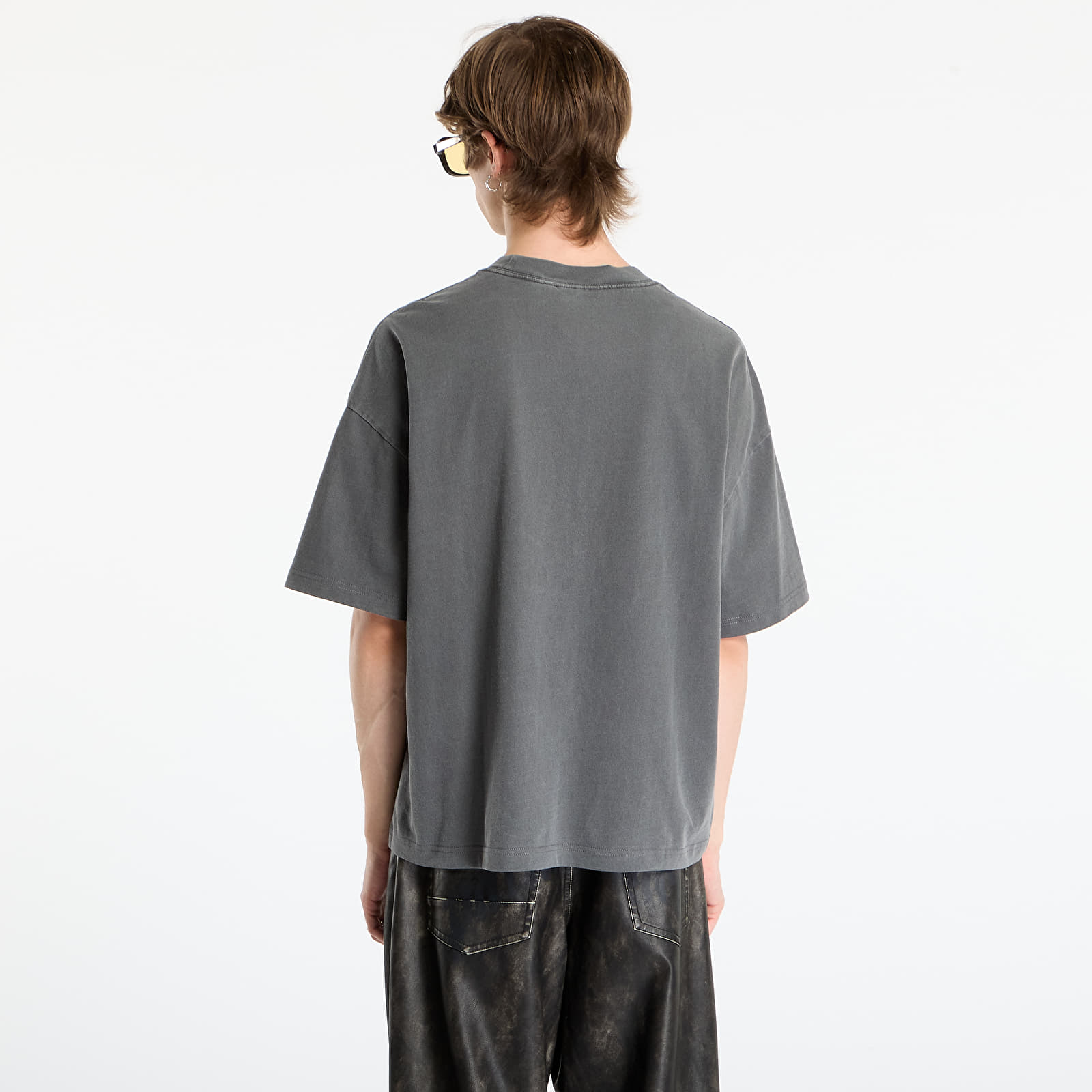 Majice T-shirt Carhartt WIP S/S Benton T-Shirt UNISEX Graphite Garment Dyed
